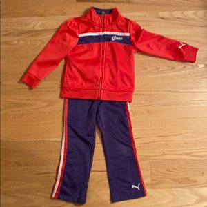 Hot Pink and Purple Puma Jumpsuit